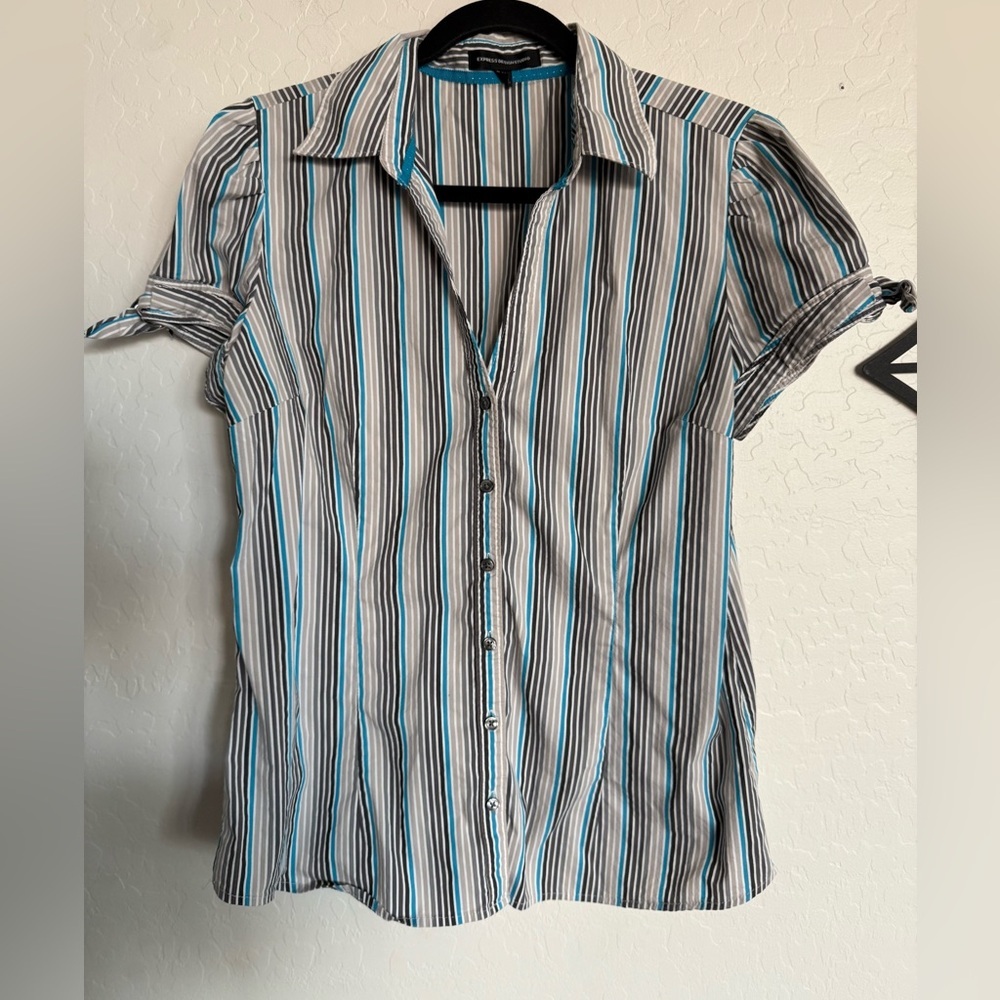 EXPRESS DESIGN STUDIO Vintage Y2K  Button-Up - Large